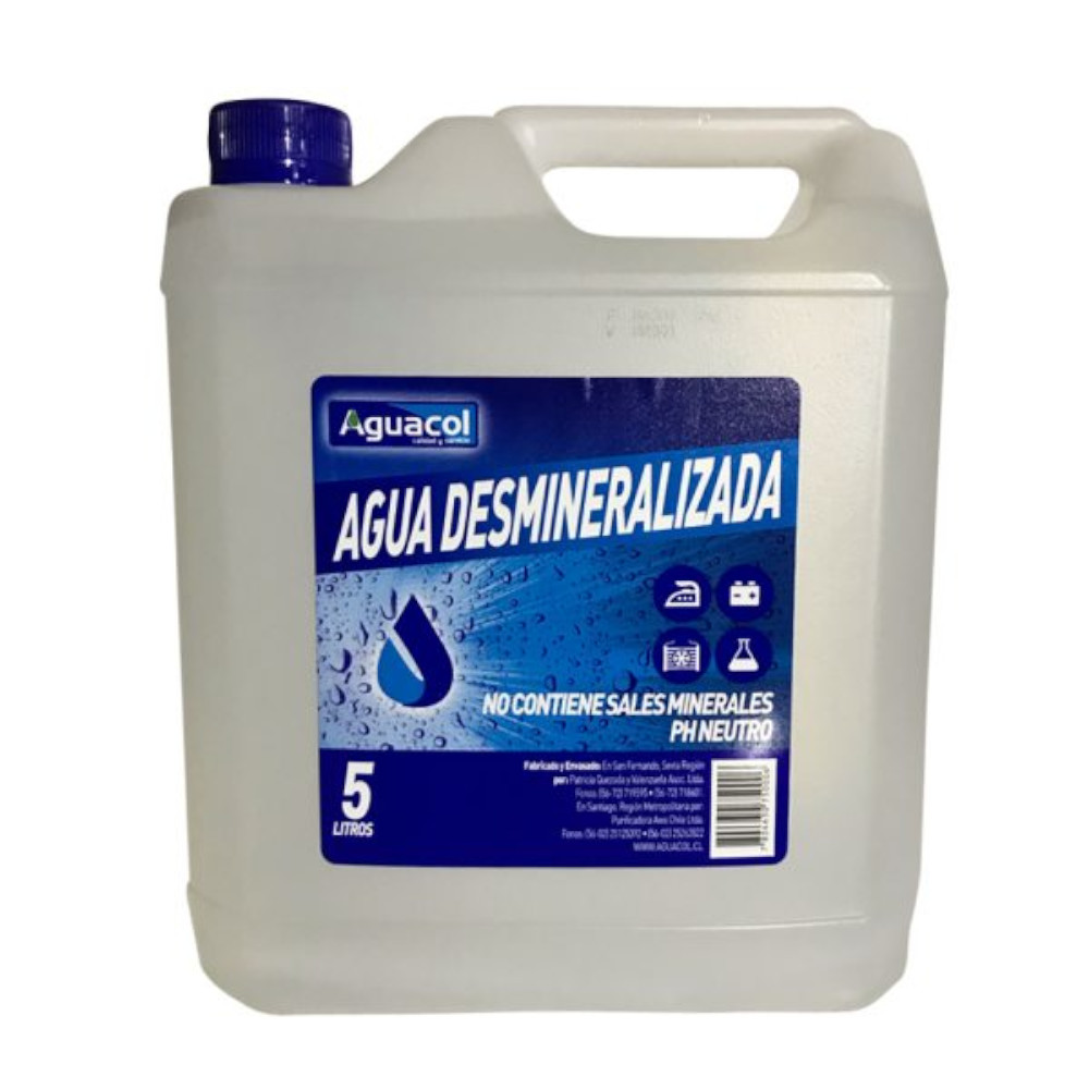 Agua destilada 5 litros