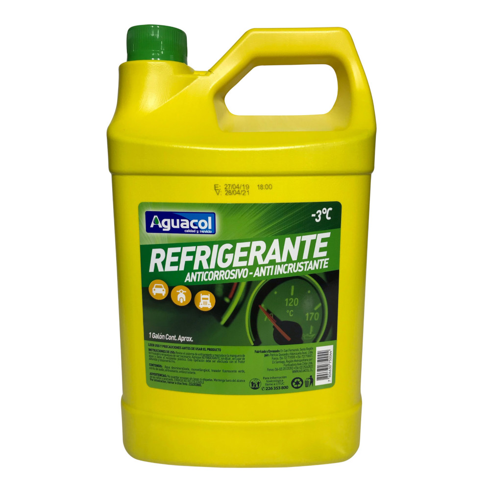 BIDON ANTICONGELANTE -3 GRADO VERDE X GALON AGUACOL
