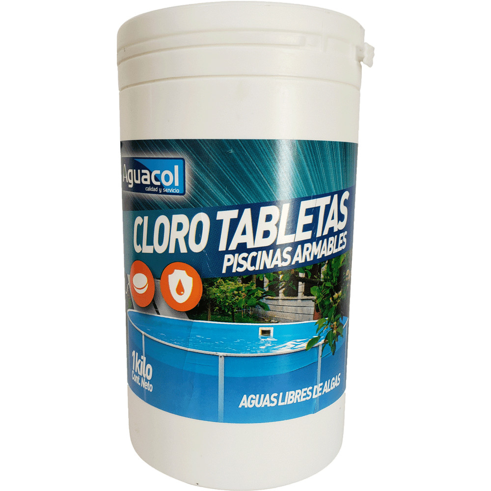 CLORO PISCINA ARMABLES TABLETA 20GRS (1KG) AGUACOL