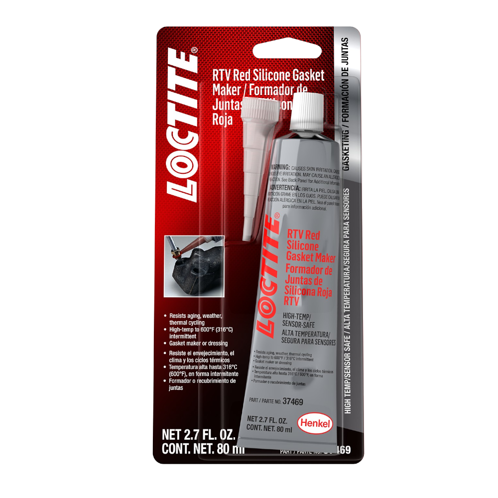 SILICONA ROJA ALTA TEM. 596 LOCTITE 80ML